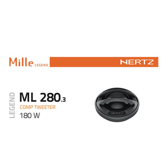 Hertz Mille Legend ML 280.3 1.38 Inch 35mm Tetolon Dome Tweeters 100w RMS Pair-3