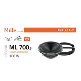 Hertz Mille Legend ML 700.3 70mm 3 Inch Midrange Component Speakers 100w Pair-4