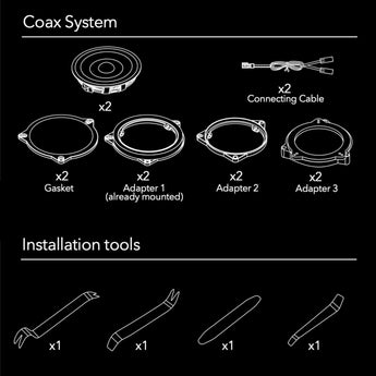 Morel BMW Integration Performance IP-BMW4C 2 Way Plug & Play Coaxial Speakers-10