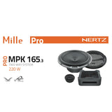 Hertz Mille Pro MPK 165.3 6.5" 16.5cm Car 2 Way Component Speaker 110w RMS Pair-5