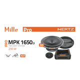 Hertz Mille Pro MPK 1650.3 6.5" 16.5cm Car 2 Way Component Speaker 125w RMS Pair-5