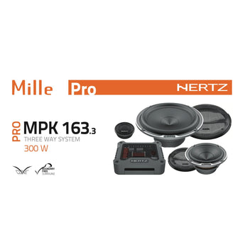 Hertz Mille Pro MPK 163.3 6.5" 16.5cm Car 3 Way Component Speaker 150w RMS Pair-5