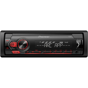 Pioneer MVH-S120UB Car Stereo Front USB MP3 AUX FM Radio Red Display-0