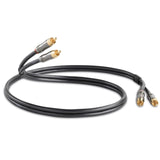 QED Performance Audio Graphite Stereo RCA Phono Interconnect Cable 1m-0