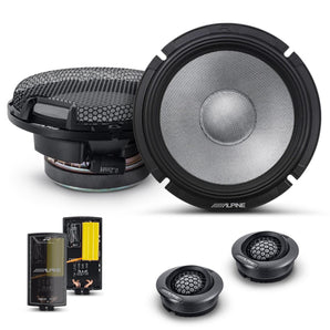 Alpine R2-S65C Speakers 6.5 Inch 16.5cm 2022 R Series 2 Way Component 120w RMS-0