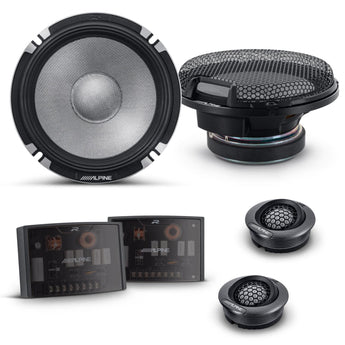 Alpine R2-S652 Speakers 6.5 Inch 16.5cm 2022 R Series Pro 2 Way Component 100w-0