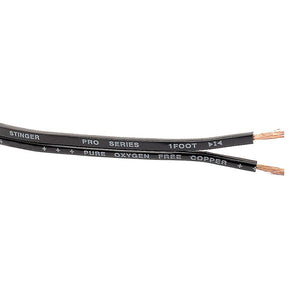 Stinger Speaker Cable 18 Gauge Pro OFC Car Audio Speaker Wire Black SPW518BK1-0