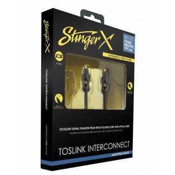 Stinger XI1117 X Series Car Audio DSP Toslink Optical Fiberoptic Cable 17ft 5.2m-1