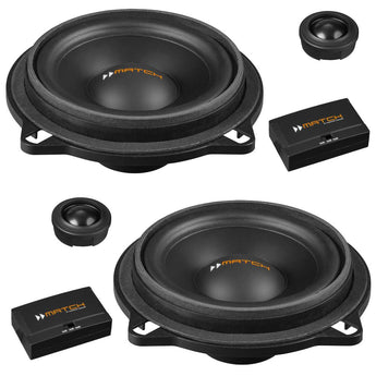 Match UP C42BMW-FRT.1 BMW 1, 2, 3, 4, 5, X Series 4 Inch Component Speakers 60w-0