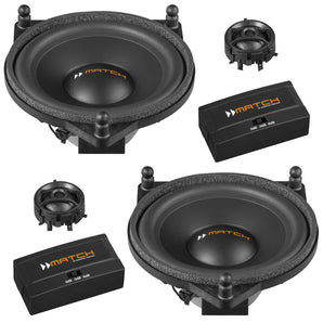 Match UP C42MB-FRT Mercedes C & E Class 2 Way 4 Inch Component Car Speakers 60w-0