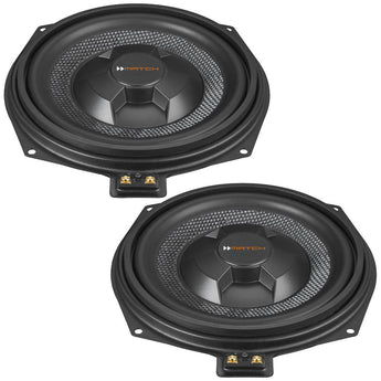 Match UP W8BMW-S 2ohm BMW 1, 2, 3, 4, 5 X Series 8 Inch Underseat Subwoofers-0