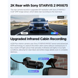 Viofo A229 Plus 3CH Dash Cam 2K Front & Rear Starvis 2 GPS WIFI HDR Taxi Camera-3