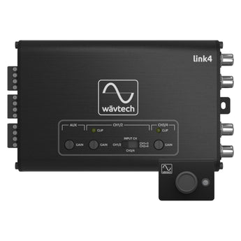 Wavtech Link4 4 Channel LOC Line Output Converter Aux In Signal Summing & Remote-0