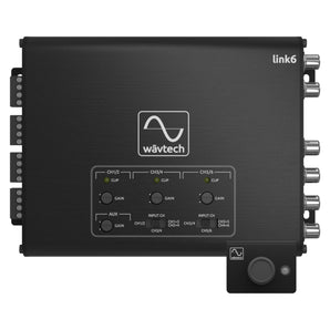 Wavtech Link6 6 Channel LOC Line Output Converter Aux In Signal Summing & Remote-0