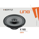 Hertz UNO X 165 6.5" 16.5cm 2 Way Car Van Door Coaxial Speakers 55w RMS Pair-3