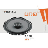 Hertz UNO X 170 6.7" 16.7cm 2 Way Car Door Van Coaxial Speakers 50w RMS Pair-3